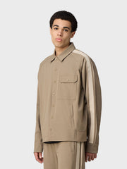 Off The Pitch Fraction Overshirt | Sand
