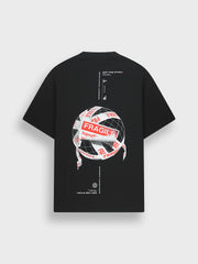 Off The Pitch Fragile World T-Shirt | Black