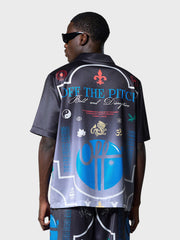 Off The Pitch Global Satin Shirt | Black