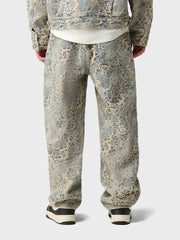 Off The Pitch Jacquard Jeans | Dusty Blue