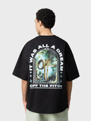 Off The Pitch Passage T-Shirt | Black
