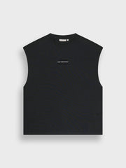 Off The Pitch Sage Sleeveless T-Shirt | Black