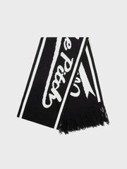 Off The Pitch Script Scarf | Black