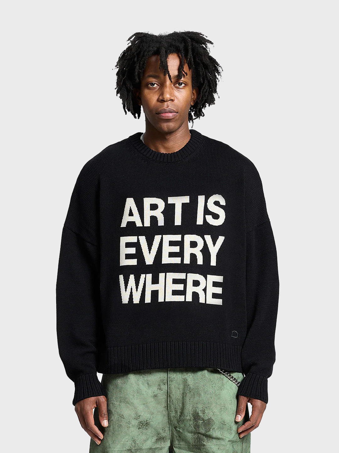 Reternity Art Is Everywhere Knitted Sweater | Black