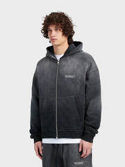 Reternity Creative Dept Zip Hoodie | Faded Black