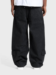 Reternity Wrinkled Cargo Pants | Black