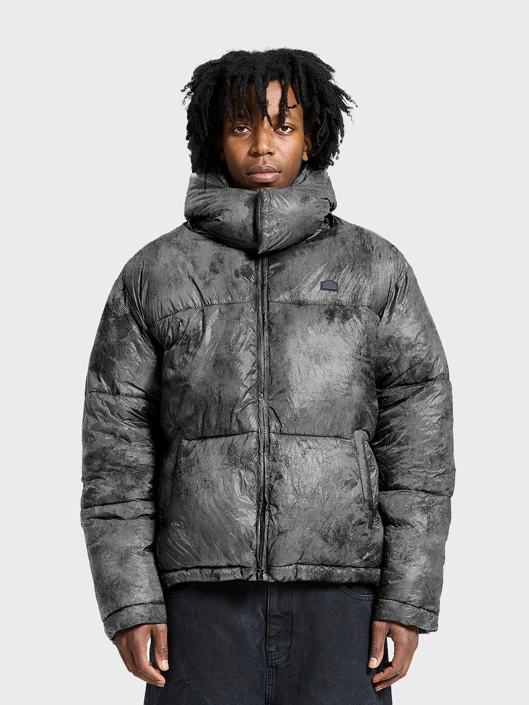 Reternity Wrinkled Puffer Jacket | Déliria Black