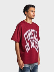 Rheborn Forever Or Never T-Shirt | Burgundy