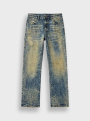 Rivero Artisan Damage Jeans | Washed Blue