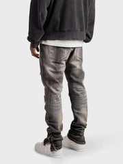 Rivero Button Jeans | Grey