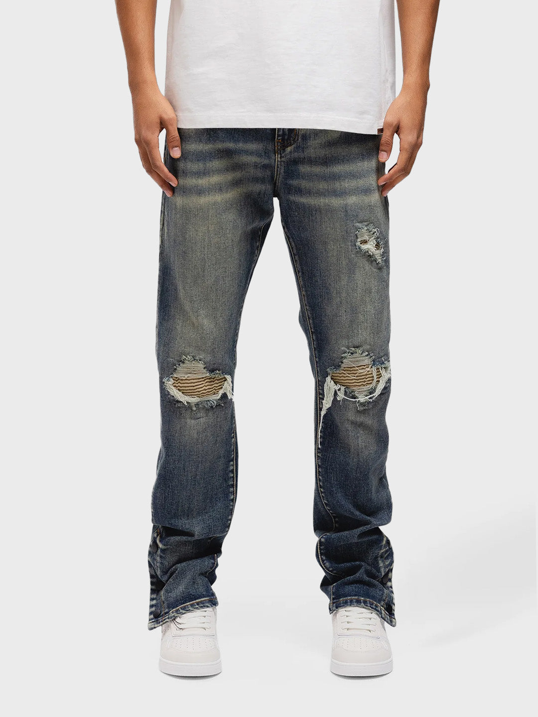 Rivero Button Jeans | Dark Blue Denim