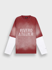 Rivero Fade Artifact Double Layered Longsleeve | Red