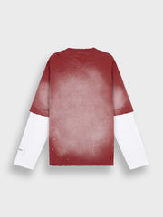 Rivero Fade Artifact Double Layered Longsleeve | Red
