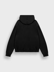 Rivero Frayed Echo Hoodie | Black