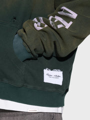 Rivero INTL. Waffle Zip Hoodie | Washed Green