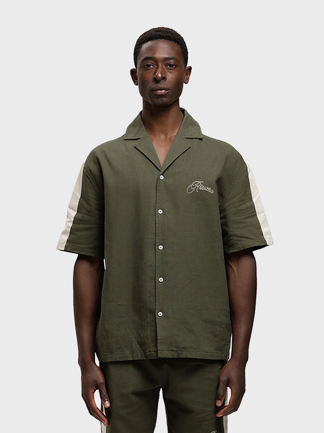 Rivero Retro Linen Shirt | Green
