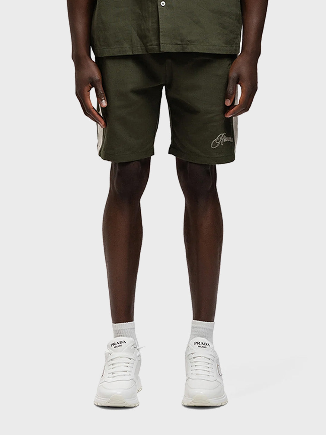Rivero Retro Linen Shorts | Green