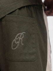 Rivero Retro Linen Shorts | Green