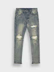 Rivero Ripped Archive Jeans | Dark Blue
