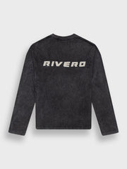 Rivero Signature Taped Longsleeve T-Shirt | Washed Black