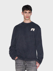 Rivero Signature Taped Longsleeve T-Shirt | Washed Black