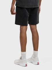Rivero Signature Taped Shorts | Washed Black