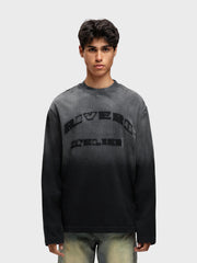 Rivero Statement Longsleeve T-Shirt | Washed Black
