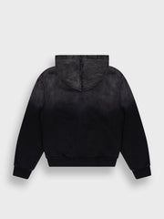 Rivero Statement Zip Hoodie | Washed Black