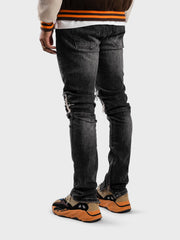 Rivero Zip Jeans | Black