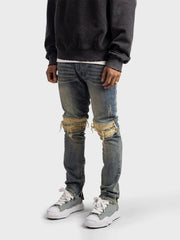 Rivero Zip Jeans | Pale