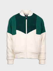 Sergio Tacchini Cortina Bomber Jacket | Off-White/Green