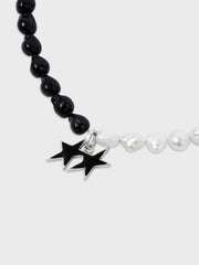 TwoJeys B&W Icon Necklace | Black/White