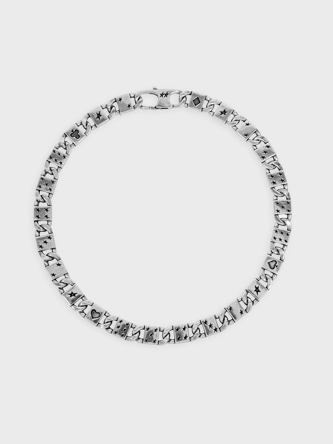 TwoJeys Deck Necklace | Silver