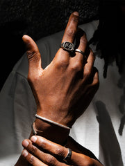 TwoJeys Framed Ring | Silver