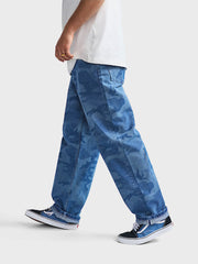 Vans Check-5 Camo Print Jeans | Blue