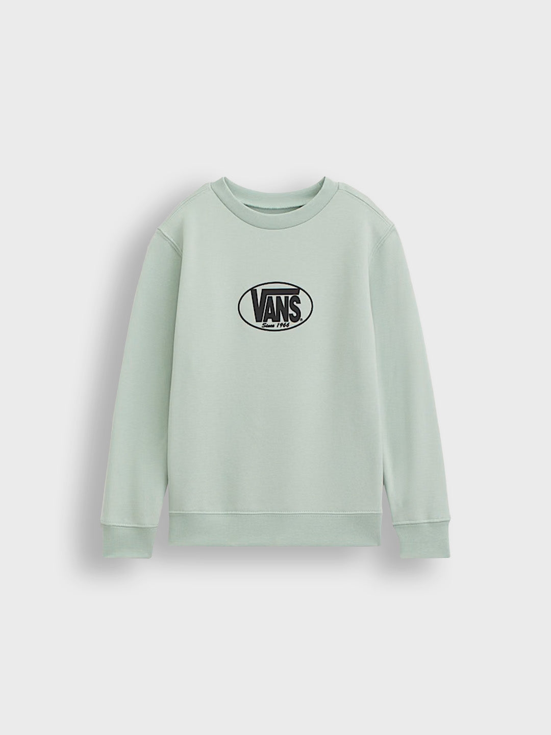 Vans Classic Oval Kids Crewneck Sweater | Light Green