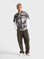 Vans Fallon Woven Shirt | Taupe Mist/Black