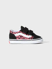 Vans Old Skool (TD) Kinderschoenen | Glitter Leopard Pink