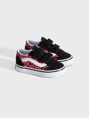 Vans Old Skool (TD) Kinderschoenen | Glitter Leopard Pink