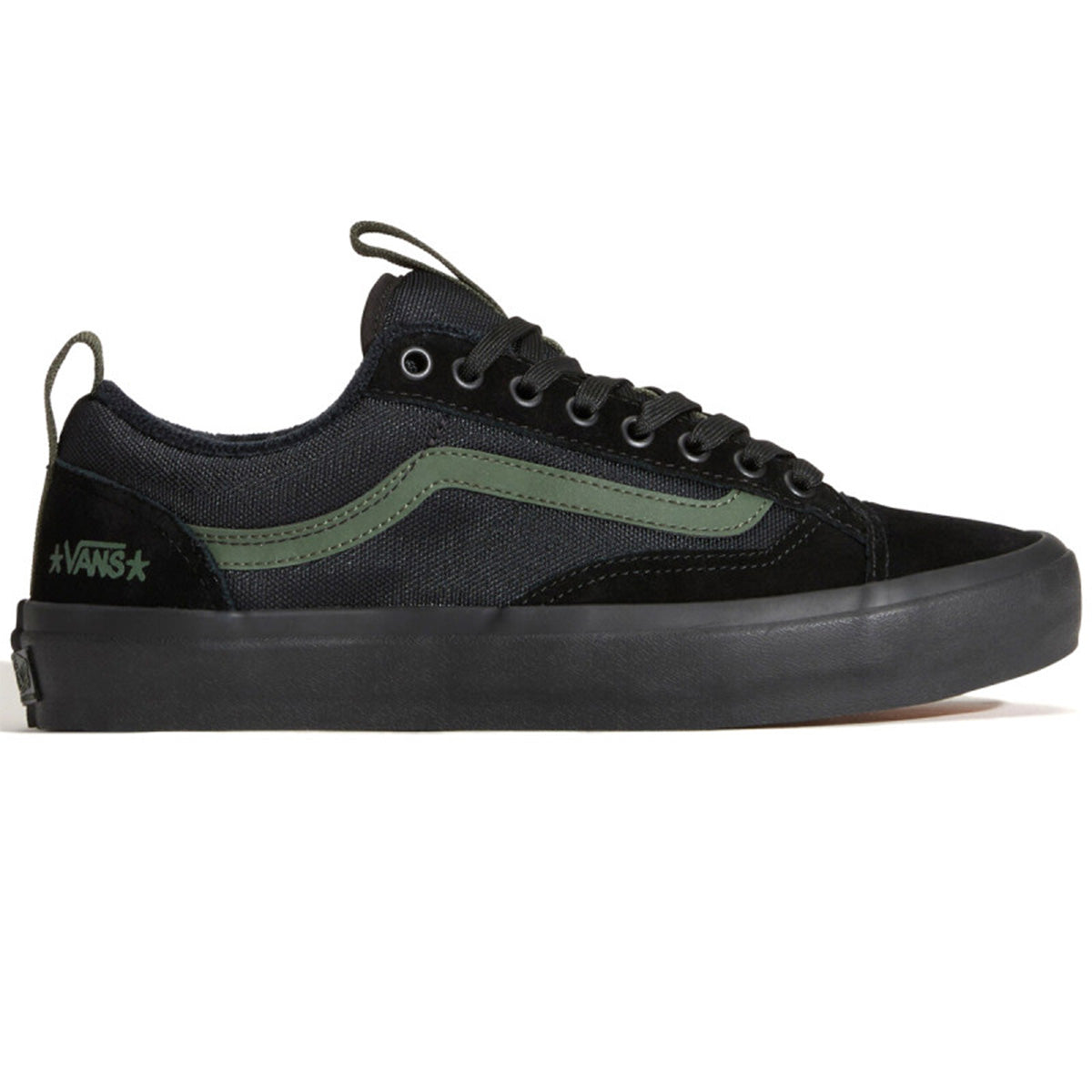 Vans - Skate Old Skool 36+ Atiba Shoes Black/Dark Green