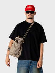 Woodbird WBBaine Warp Acid T-Shirt | Black