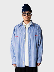 Woodbird WBBrooks Lion Shirt | Light Blue