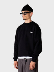 Woodbird WBCane Ming Crewneck Sweater | Black
