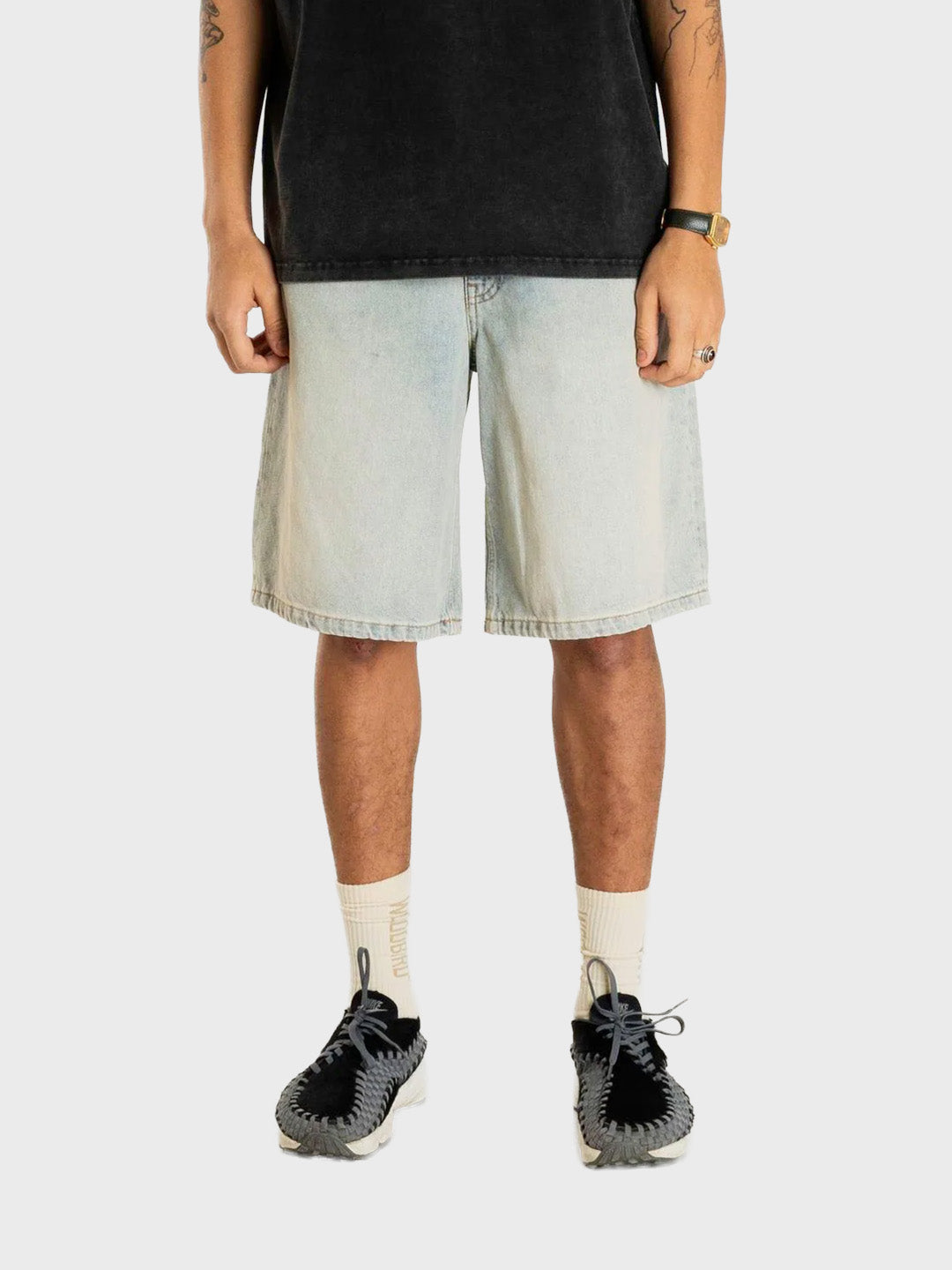 Woodbird WBLeroy Dawn Denim Shorts | Light Blue